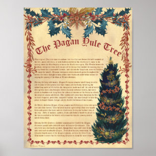 POSTER L'AFFICHE PAGAN YULE TREE