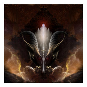 Poster L'affiche parfaite de l'art fractal Renidron