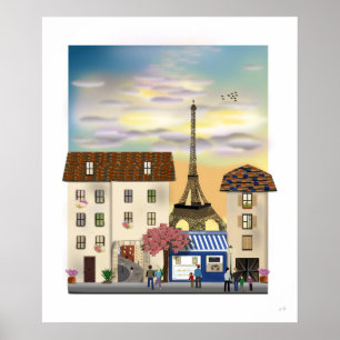 Poster L'affiche Paris au Printemps