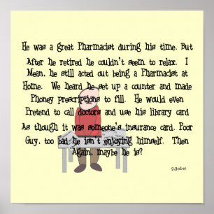 Poster L'affiche retirée d'art d'histoire de pharmacien