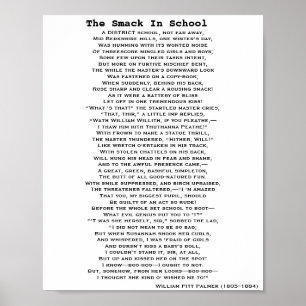 Poster L'affiche SMACK IN SCHOOL POEM