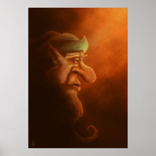 Poster l'affiche solitaire du gnome (Devant)