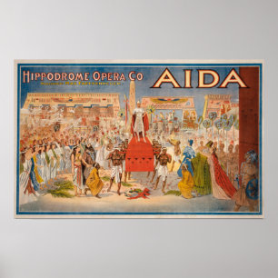 Poster L'affiche théâtrale Spectacle Aida