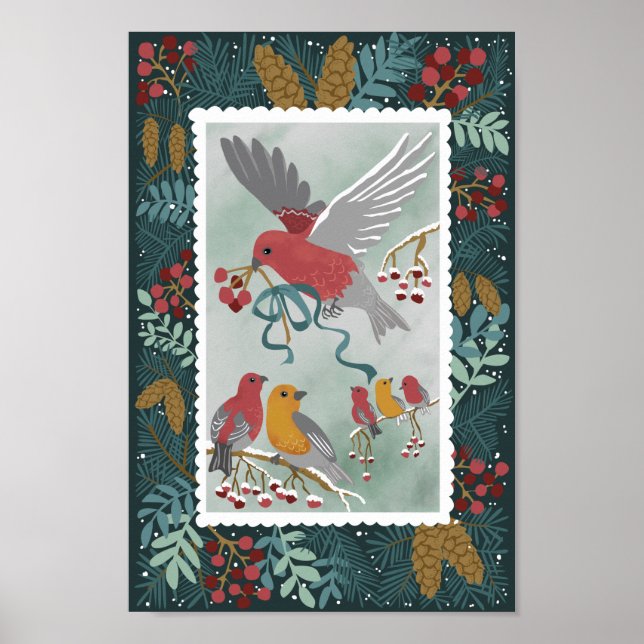 Poster L'affiche verte de la chanson Winter Earth (Devant)