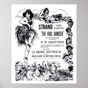 Poster L'affiche vintage d'annonce de film du danseur