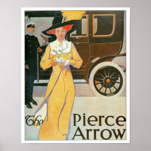 Poster L'affiche vintage d'art d'annonce d'automobile de