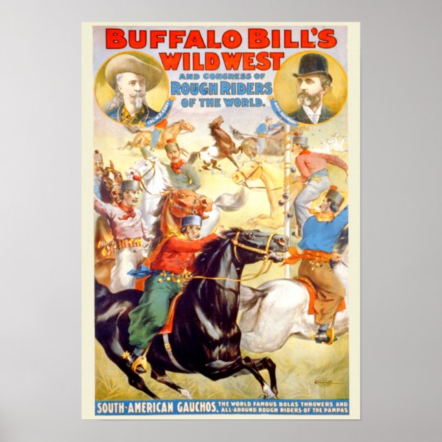 Poster L'affiche Wild West de Buffalo Bill (Devant)