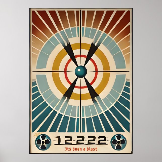 Poster L'Âge Atomique Du Milieu Du Siècle Est Une Explosi (Devant)