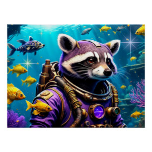 POSTER L'ÂGE DU RACCOON ACIER 6