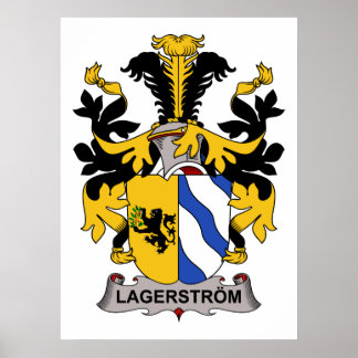 Poster Lagerstrom Family Crest