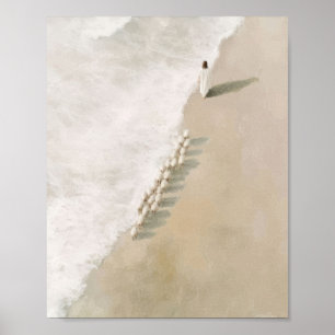 Poster L'Agneau suivant Jésus Art chrétien