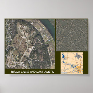 Poster Lago et le lac Austin