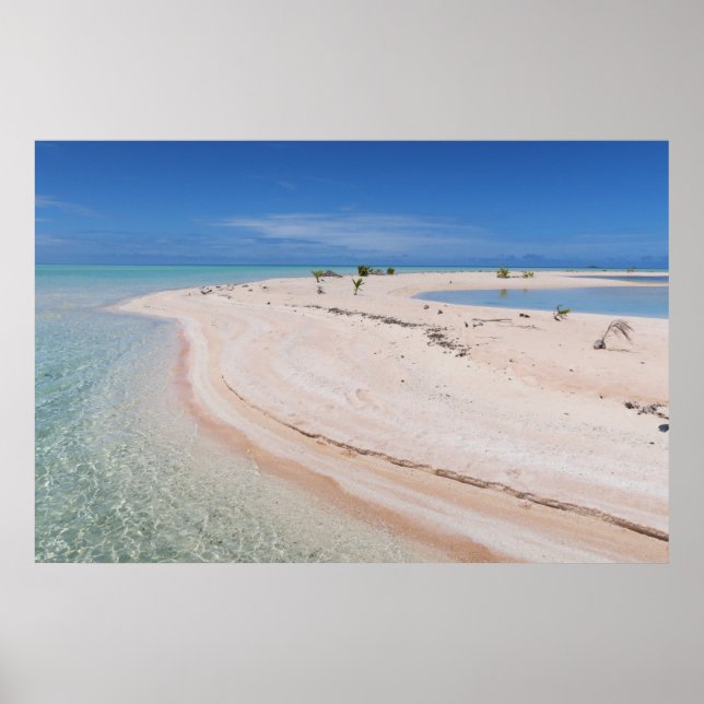 Poster Lagon bleu de Rangiroa (Devant)