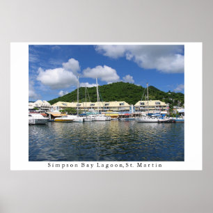 Poster Lagon de Simpson Bay