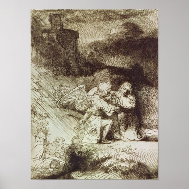 Poster L'agonie dans le jardin (Devant)