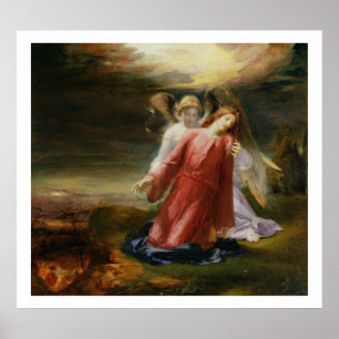 Poster L'agonie dans le jardin, 1858 (huile sur le