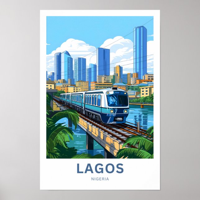 Poster Lagos Nigeria - Imprimer (Devant)