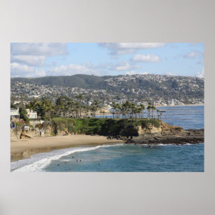 Poster Laguna Beach du nord la Californie