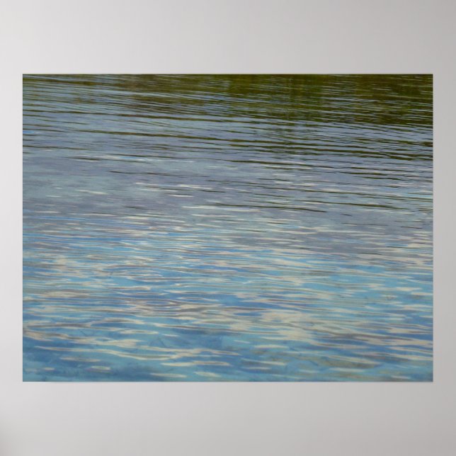 Poster Lagune de la mangrove Eau Bleu des Caraïbes (Devant)