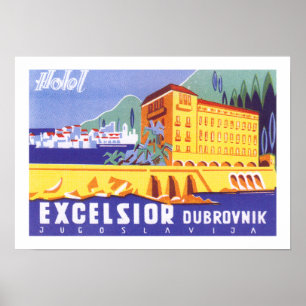 Poster Laine de bois Dubrovnik d'hôtel