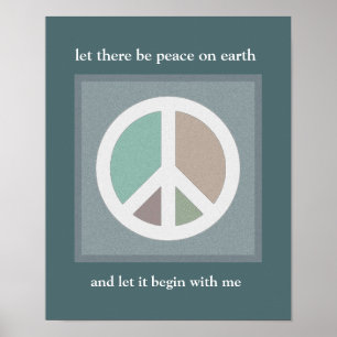 Poster Laissé il y ait de paix sur terre