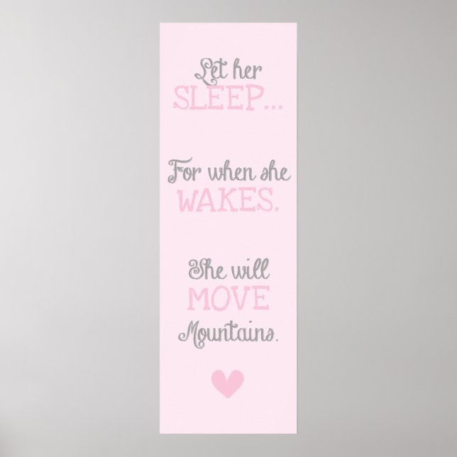 Poster Laisse-la dormir. (Devant)