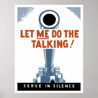 Poster Laisse-Moi Parler ! Servir En Silence