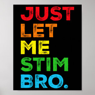 Poster Laisse-Moi Stim Bro Sensibilisation sur l'autisme