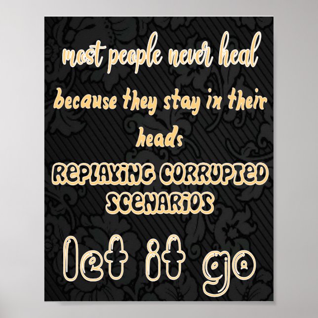 Poster Laisser aller l'affiche (Devant)