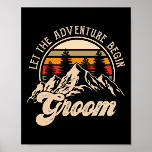 Poster Laisser Aventure Commencer Groom Couples Matching