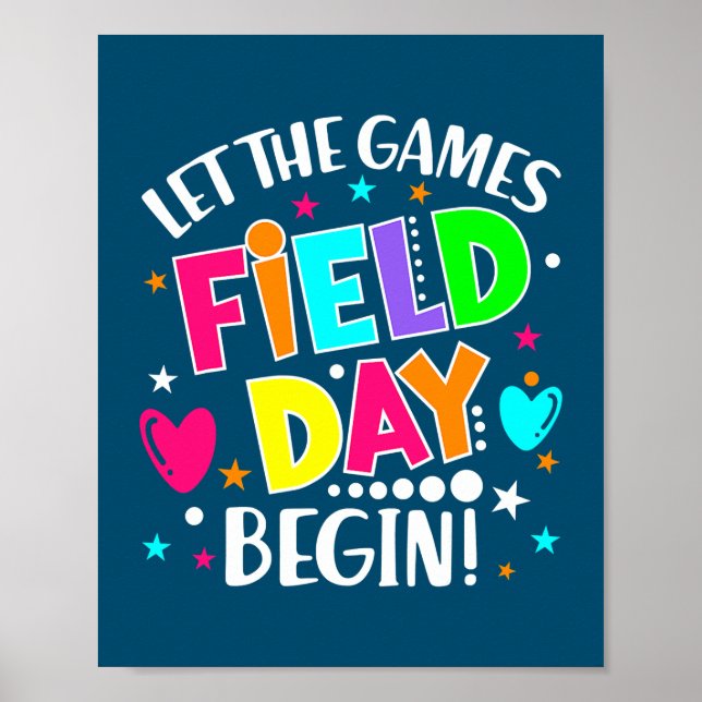 Poster Laisser Commencer Le Jour Du Champ Des Jeux (Devant)