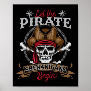 Poster Laisser Les Shenanigans Pirates Commencer Le Squel