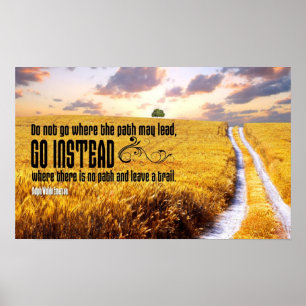 Poster Laissez à une traînée l'affiche de motivation