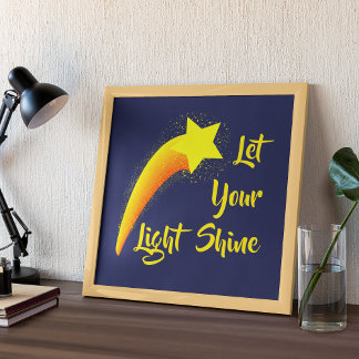 Poster "Laissez Briller Votre Lumière" Tir L'Étoile Impri
