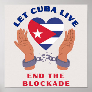 Poster Laissez Cuba Vivre