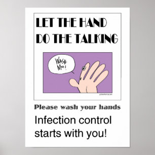 Poster Laissez la main faire l'affiche parlante