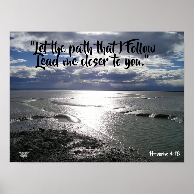 Poster Laissez le chemin que je suis Matte Footprints pos (Devant)