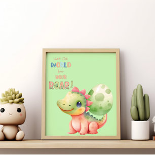 Poster Laissez Le Monde Entendre Votre Rire ! Aquarelle m