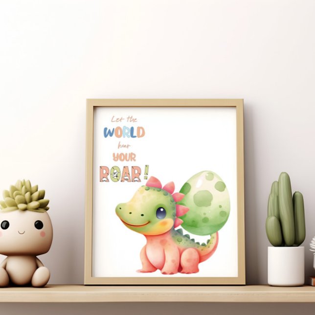 Poster Laissez Le Monde Entendre Votre Rire ! Aquarelle m (Créateur téléchargé)