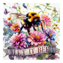 Laissez les abeilles – Bouquet floral de printemps