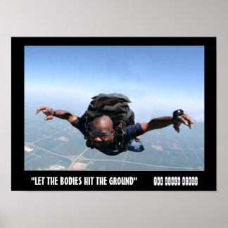 Poster Laissez les corps tomber par terre