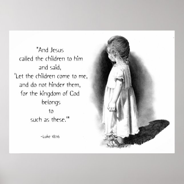 POSTER LAISSEZ LES ENFANTS VENIR : JÉSUS : L'ART DU PENCI (Devant)