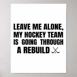 Poster Laissez-moi tranquille, mon équipe de hockey trave