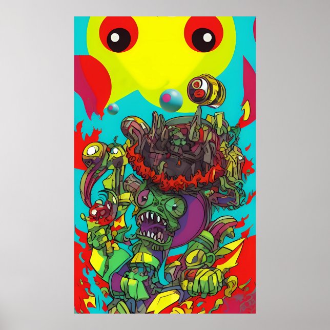 Poster Laissez vos Hallucinations Gratuites - Ken Gage Ar (Devant)