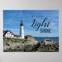 Laissez votre lumière briller le phare Maine Photo