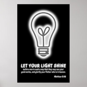 Poster Laissez votre vers léger de bible de 5h16 de