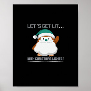 Poster Laissons-nous... Avec les lumières de Noël ! Cl de