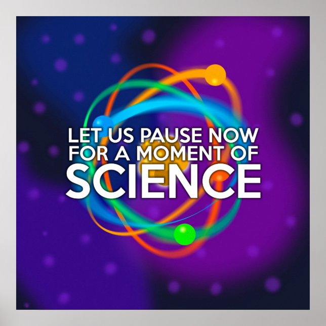 POSTER LAISSONS PAUSER UN INSTANT POUR UN MOMENT DE SCIEN (Devant)