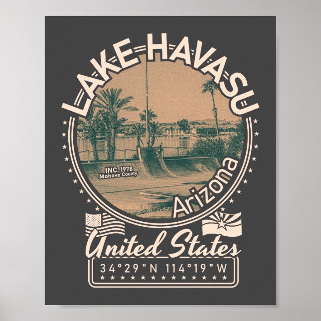 POSTER LAKE HAVASU - ARIZONA (Devant)