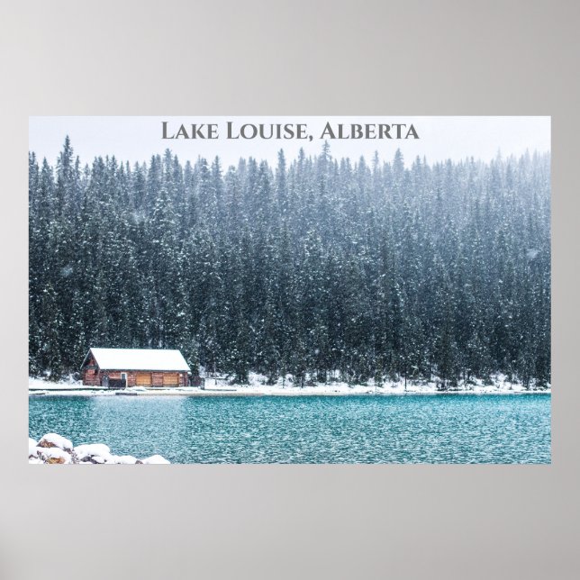 Poster Lake Louise Alberta Canada Photographie en hiver (Devant)